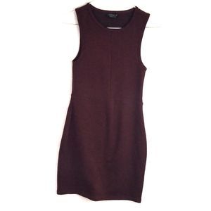 Top Shop | Bodycon Wine Mini Dress